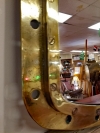 Antique Brass Ships Window Nautical Mirror